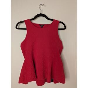 Y2K Vintage Guess Ribbed Geometric Pink Embellished Tank L